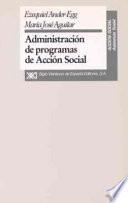 Libro Administración de programas de acción social