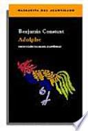 Libro Adolphe