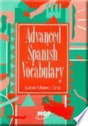 Libro Advanced Spanish Vocabulary