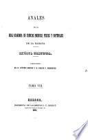 Libro Anales de la Academia de Ciencias Médicas, Físicas y Naturales de la Habana