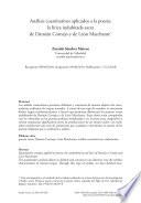 Libro Análisis cuantitativos aplicados a la poesía: la lírica indubitada sacra de Damián Cornejo y de León Marchante