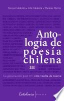 Libro Antología de poesía chilena III