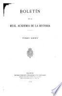 Libro Boletín de la Real Academia de la Historia