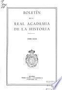 Libro Boletín de la Real Academia de la Historia