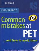Libro Common Mistakes at PET...and How to Avoid Them