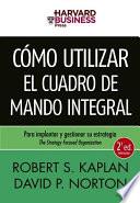 Libro Cómo utilizar el Cuadro de Mando Integral