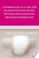 Libro Comparación in vitro por microfiltración de los sistemas restaurativos dentarios diferentes