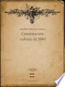 Libro Constitución cubana de 1940