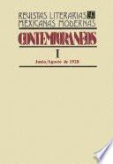 Libro Contemporáneos I, junio-agosto de 1928