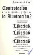 Libro Contestación a la pregunta: ¿Qué es la ilustración?