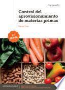 Libro Control del aprovisionamiento de materias primas 2.ª edición
