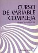 Libro Curso de variable compleja