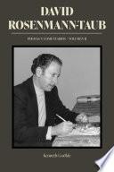 Libro David Rosenmann-Taub: poemas y comentarios