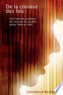 Libro De la couleur des lois