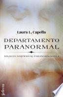 Libro Departamento paranormal (Misterios paranormales 1)