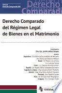 Libro Derecho Comparado del Régimen Legal de Bienes en el Matrimonio