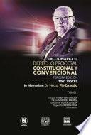 Libro Diccionario de Derecho Procesal Constitucional y Convencional, tercera edición, 1001 voces.