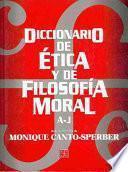 Libro Diccionario de ética y de filosofía moral