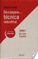 Libro Diccionario de la técnica industrial