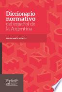 Libro Diccionario normativo del español de la Argentina