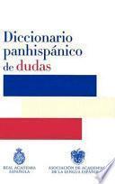 Libro Diccionario panhispánico de dudas