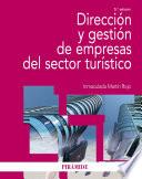 Libro Dirección y gestión de empresas del sector turístico