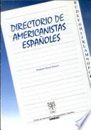 Libro Directorio de americanistas españoles