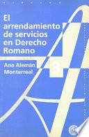 Libro El arrendamiento de servicios en derecho romano
