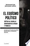 Libro El egoísmo político