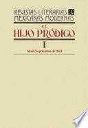 Libro El hijo pródigo I, abril-septiembre de 1943