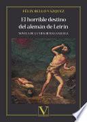 Libro El horrible destino del alemán de Leirín