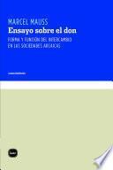 Libro Ensayo sobre el don