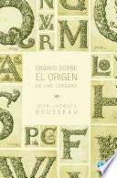 Libro Ensayo sobre el origen de las lenguas
