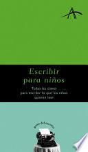 Libro Escribir para niños