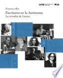 Libro Escritores en la Autónoma