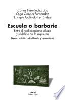 Libro Escuela o barbarie (Nueva edición actualizada y aumentada)