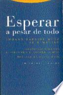 Libro Esperar a pesar de todo