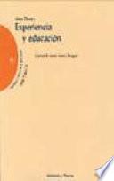 Libro Experiencia y educación
