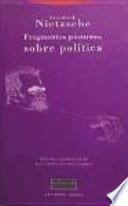 Libro Fragmentos póstumos sobre política