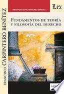 Libro Fundamentos de teoría y filosofía del derecho