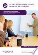 Libro Impartición de acciones formativas para el empleo. SSCE0110