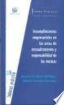 Libro Incumplimientos empresariales en los actos de encuadramiento y responsabilidad de las mutuas