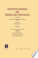 Libro Instituciones de Derecho Privado. Tomo VI Mercantil Volumen 3o
