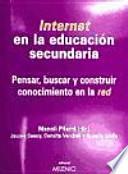 Libro Internet en la educación secundaria