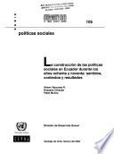 Libro La construcción de las políticas sociales en Ecuador durante los años ochenta y noventa