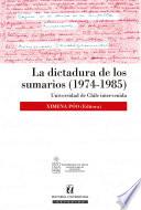 Libro La dictadura de los sumarios (1974-1985)