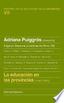 Libro La educación en las provincias (1945-1985)