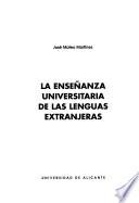Libro La enseñanza universitaria de las lenguas extranjeras