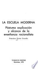 Libro La escuela moderna