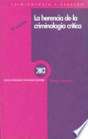 Libro La herencia de la criminología crítica